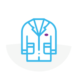 white instructor Lab Coat